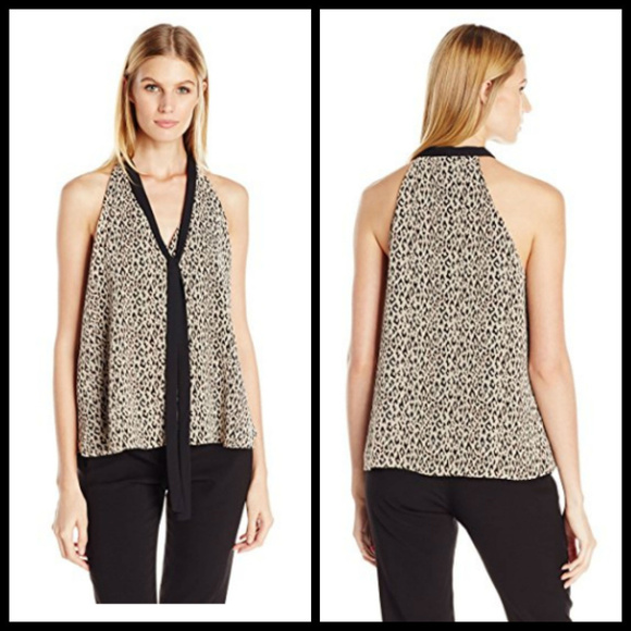 💕BCBGENERATION💕 Leopard Print Scarf Halter Top Small S NWT - Picture 6 of 8